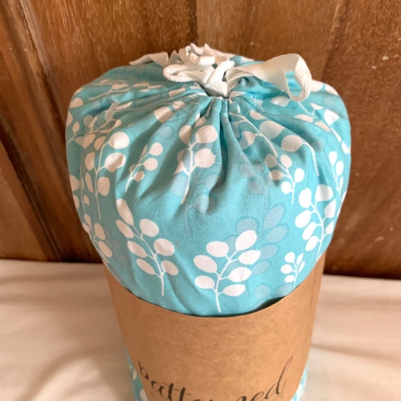 Full/ Queen Ultra Soft Blue Patterned 3 Piece Duvet Cover - Picture 4 of 7